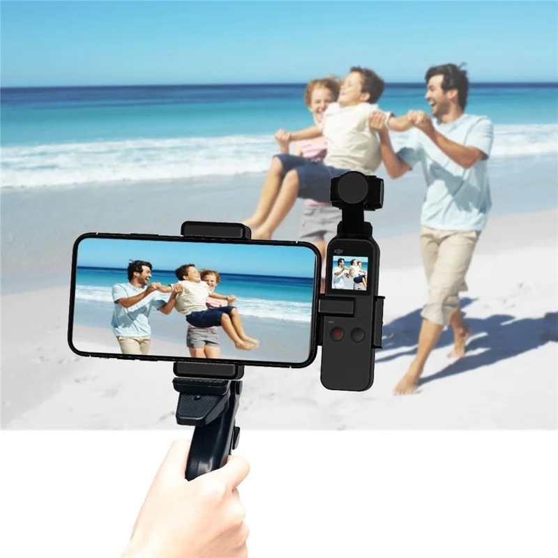 PULUZ PKT46 Per DJI Pocket 2 / Osmo Pocket PU379 Supporto Telefonico con Morsetto e Impugnatura Pieghevole Treppiede PU191