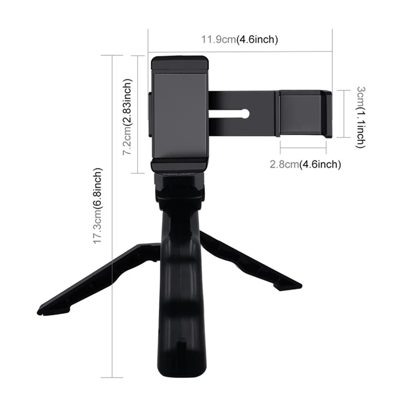 PULUZ PKT46 Per DJI Pocket 2 / Osmo Pocket PU379 Supporto Telefonico con Morsetto e Impugnatura Pieghevole Treppiede PU191