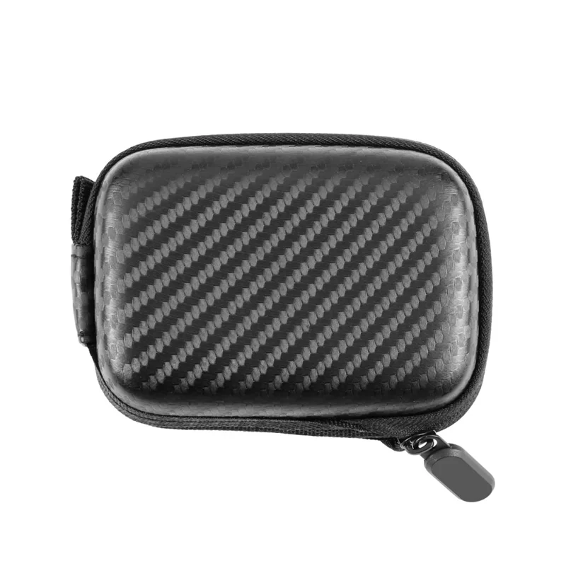 PULUZ PU946B For DJI Osmo Action 4  /  3 Mini Body Case Carbon Fiber Texture PU + EVA Portable Storage Bag