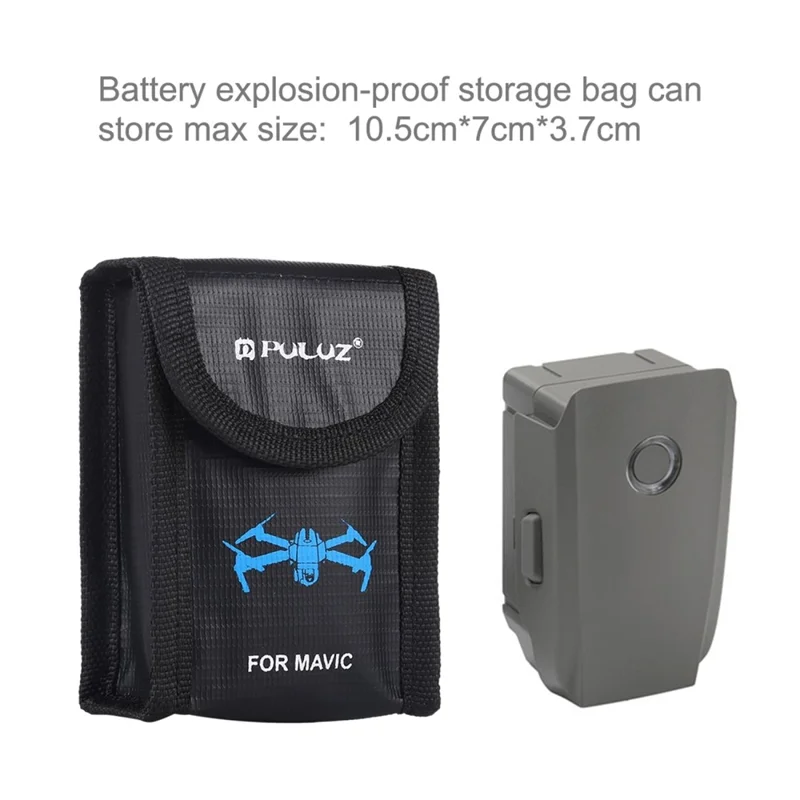 PULUZ PU2401 Per DJI / Sony / Nikon / Canon Borsa di Sicurezza per Batterie al Litio Antincendio Antiesplosione Custodia per Singola Batteria