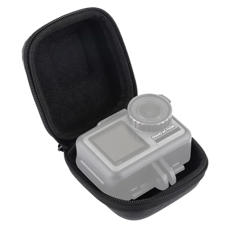 PULUZ PU349 Sacoche de Rangement en Fibre de Carbone EVA pour DJI OSMO Action / GoPro / Xiaomi / Yi Mini