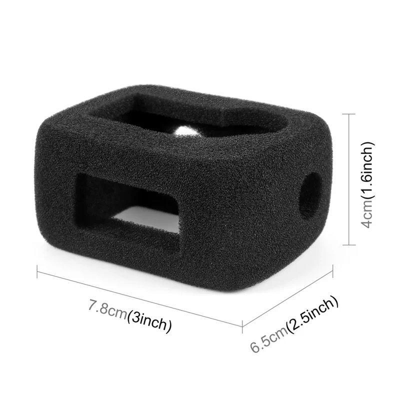 PULUZ PU987B Für DJI Osmo Action 4 / 3 Hochdichter Schaumstoff Windgeräusch-Reduzierungs- und Kratzfeste Abdeckung