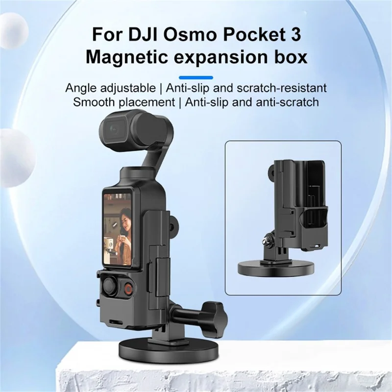 PULUZ PU724B Per DJI Osmo Pocket 3 Base di Montaggio Magnetica con Regolazione Angolare Universale