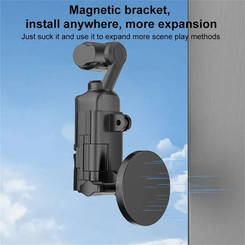 PULUZ PU724B Per DJI Osmo Pocket 3 Base di Montaggio Magnetica con Regolazione Angolare Universale