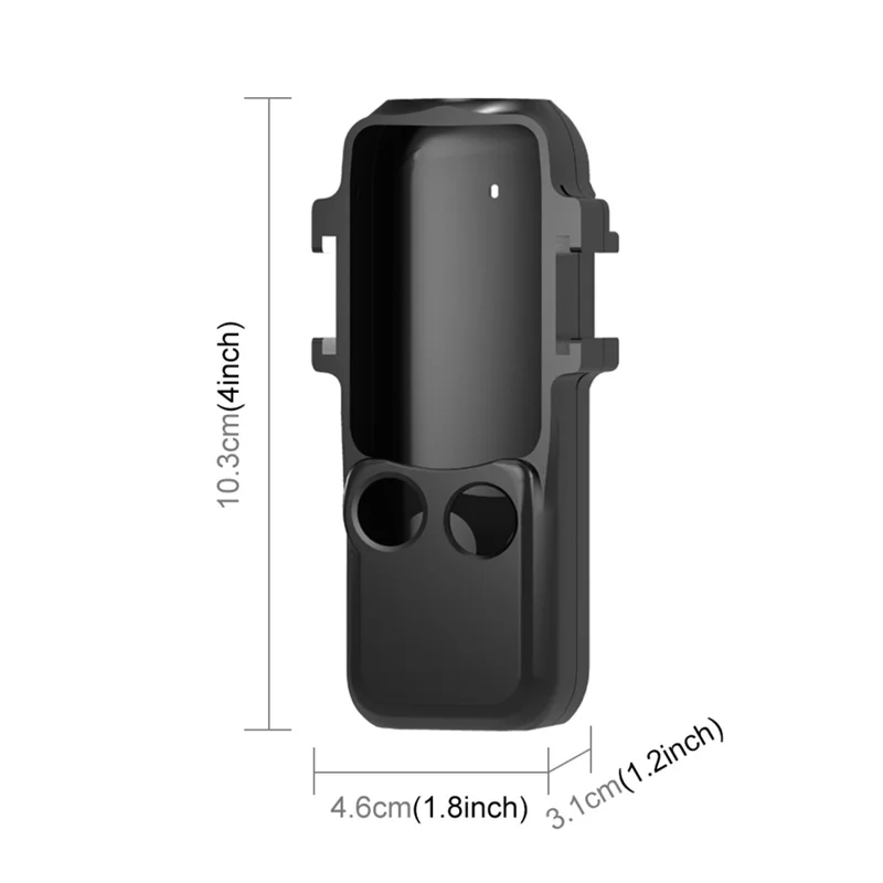 PULUZ PU933B Marco Protector de Metal para DJI Osmo Pocket 3 con 2 Soportes de Zapata Fría y Adaptador de Expansión