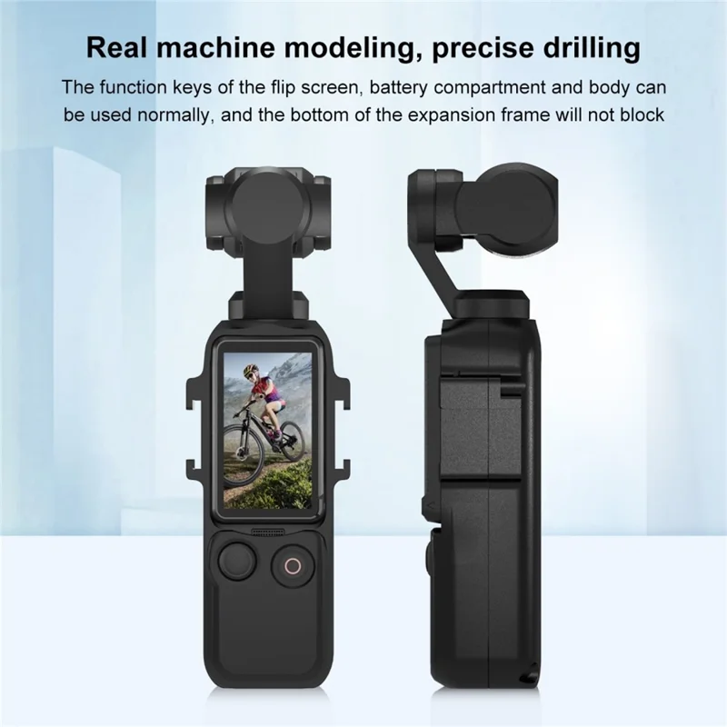 PULUZ PU933B Marco Protector de Metal para DJI Osmo Pocket 3 con 2 Soportes de Zapata Fría y Adaptador de Expansión
