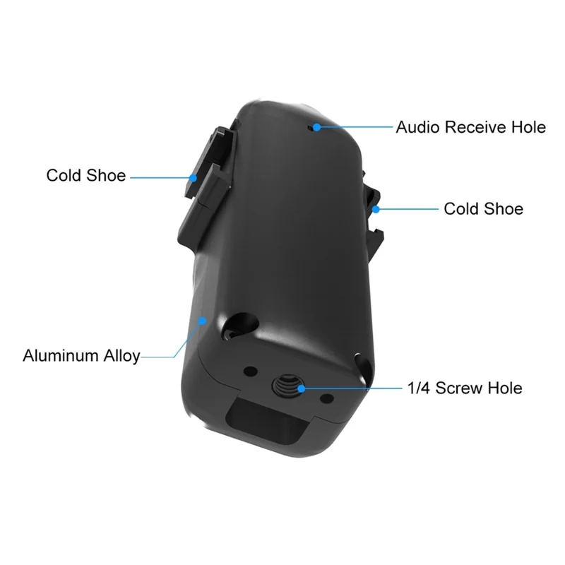 PULUZ PU933B Marco Protector de Metal para DJI Osmo Pocket 3 con 2 Soportes de Zapata Fría y Adaptador de Expansión