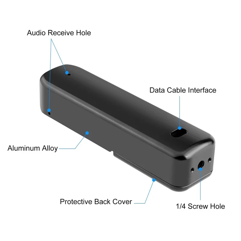 PULUZ PU930B Per DJI Osmo Pocket 3 Cornice Protettiva in Metallo Adattatore Gabbia in Lega di Alluminio CNC con Supporto di Montaggio