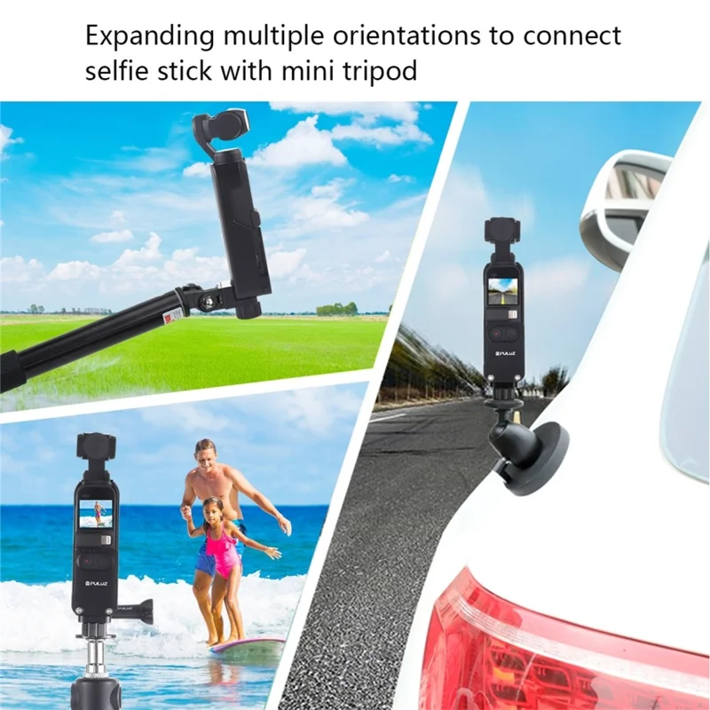 PULUZ PU375B Per DJI Osmo Pocket Fotocamera Cornice di Raffreddamento in Metallo Lega di Alluminio CNC Custodia Protettiva