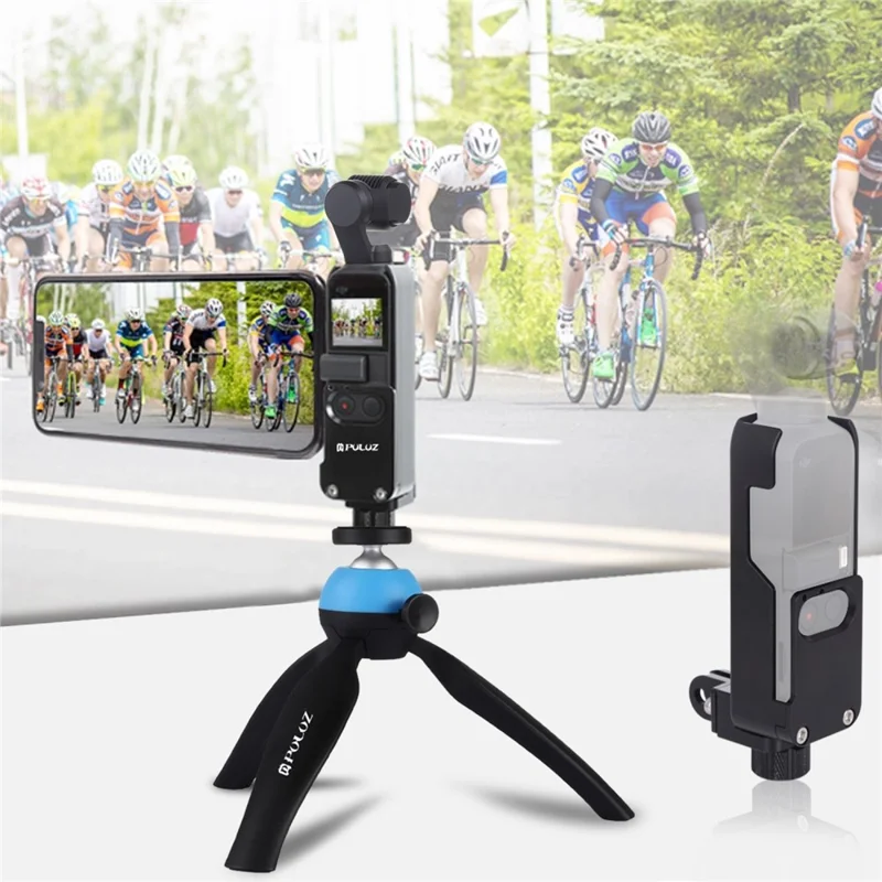 PULUZ PU375B Per DJI Osmo Pocket Fotocamera Cornice di Raffreddamento in Metallo Lega di Alluminio CNC Custodia Protettiva