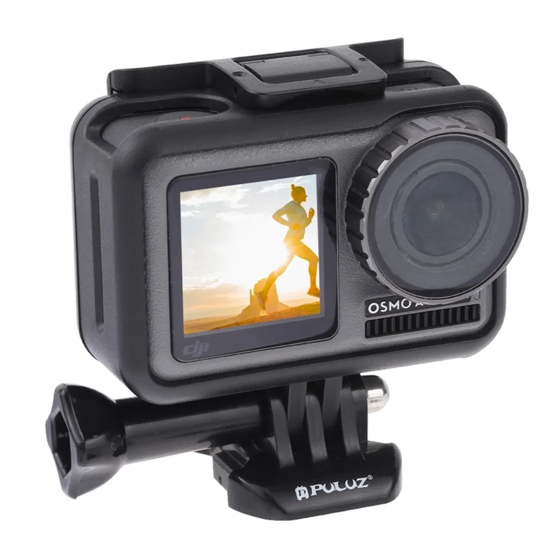 PULUZ PU338B For DJI Osmo Action Protective Frame ABS Anti Drop Shockproof Case - Black