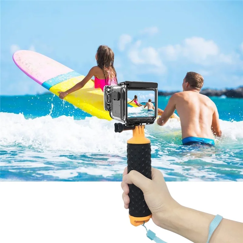 PULUZ PU398 Wasserdichtes Gehäuse mit Basis und Langschraube für DJI Osmo Action - 61M Unterwasserschutz