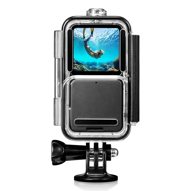PULUZ PU577T Wasserdichtes Tauchgehäuse für DJI Action 2, 60M Unterwasser-Schutzgehäuse