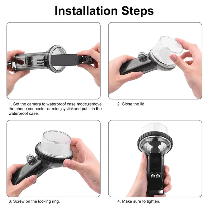 PULUZ PU570 Custodia Subacquea per DJI Pocket 2 da 60M, Cover Impermeabile di Protezione per Fotocamera
