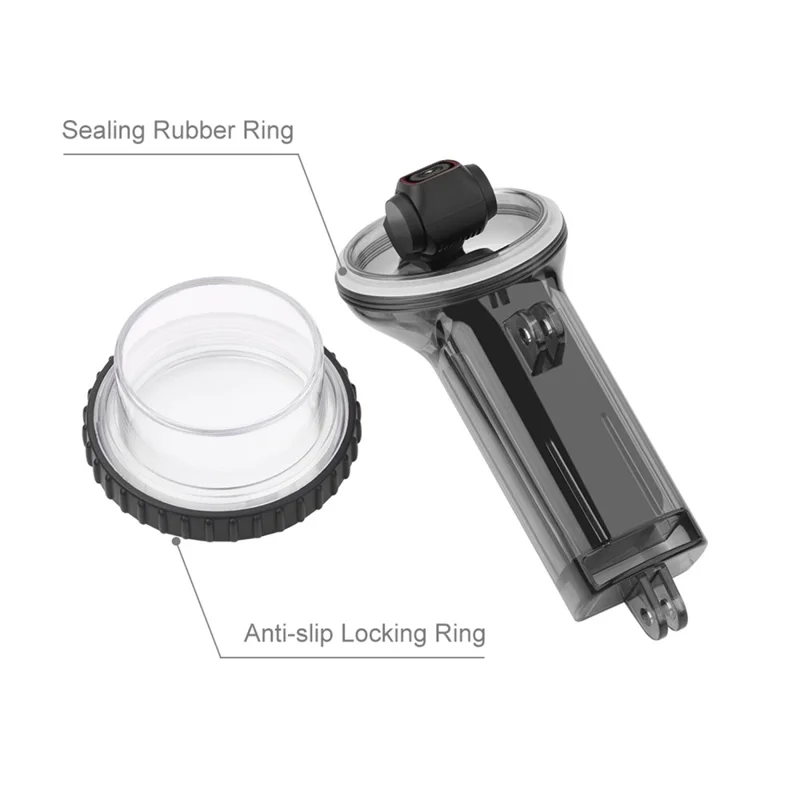 PULUZ PU570 Custodia Subacquea per DJI Pocket 2 da 60M, Cover Impermeabile di Protezione per Fotocamera