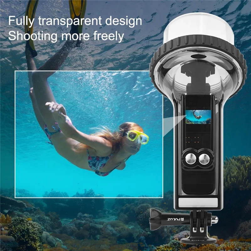 PULUZ PU570 Custodia Subacquea per DJI Pocket 2 da 60M, Cover Impermeabile di Protezione per Fotocamera
