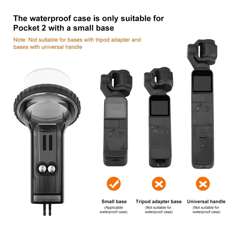 PULUZ PU570 Custodia Subacquea per DJI Pocket 2 da 60M, Cover Impermeabile di Protezione per Fotocamera