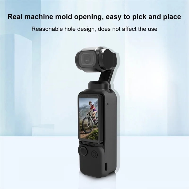 PULUZ PU894 For DJI Osmo Pocket 3 Silicone Protective Case Set with Lens / Screen Cover - Black