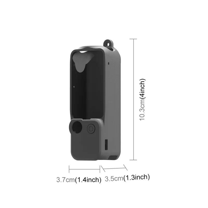 PULUZ PU894 For DJI Osmo Pocket 3 Silicone Protective Case Set with Lens / Screen Cover - Black