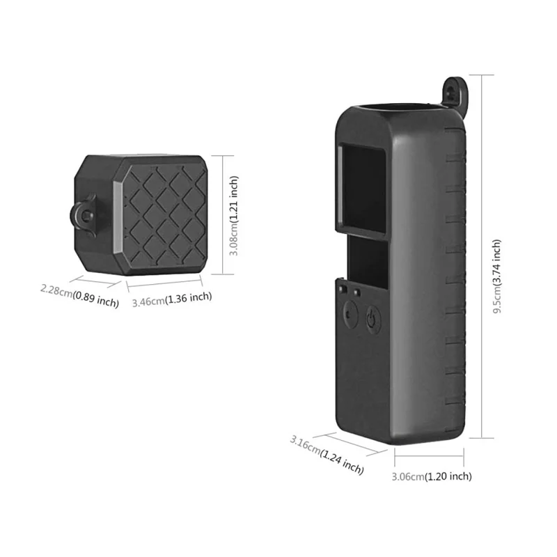 PULUZ PU374 Для DDJI Osmo Pocket Набор силиконовых чехлов Пылезащищенный Защита от царапин Защитник камеры Gimbal