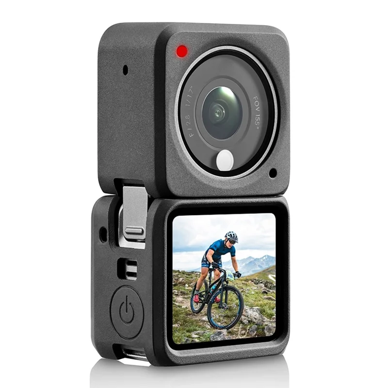 PULUZ PU578B For DJI Action 2 Silicone Protective Case Detachable Anti Drop Shockproof Cover Scratch Resistant