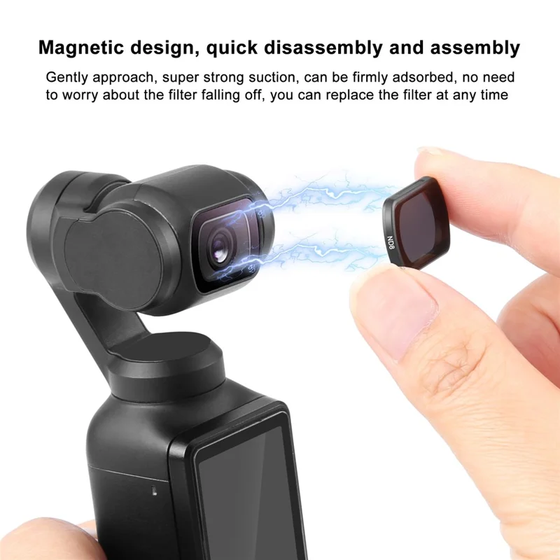PULUZ PU936 For DJI Osmo Pocket 3 Magnetic ND8 Filter Multi-Coated Optical Glass Filter