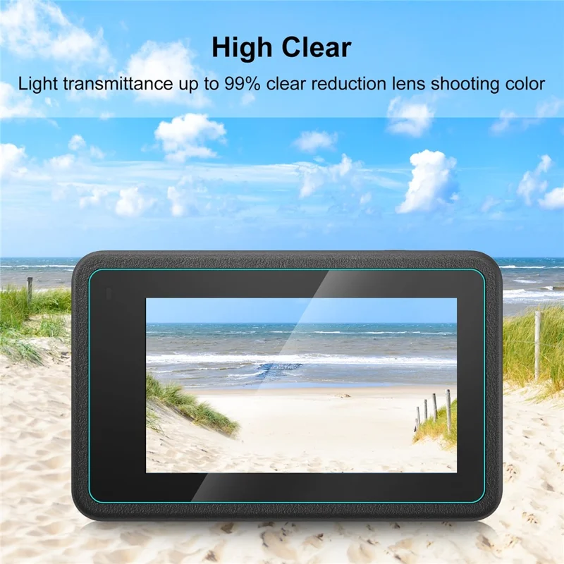 PULUZ PU953T For DJI Osmo Action 4 Screen Protector Set with Lens / Front / Rear Screen Tempered Glass Film