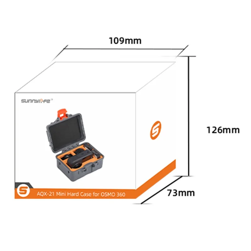 SUNNYLIFE AQX-21 For DJI Osmo 360 Camera Mini Storage Case Waterproof Shockproof Protective Box