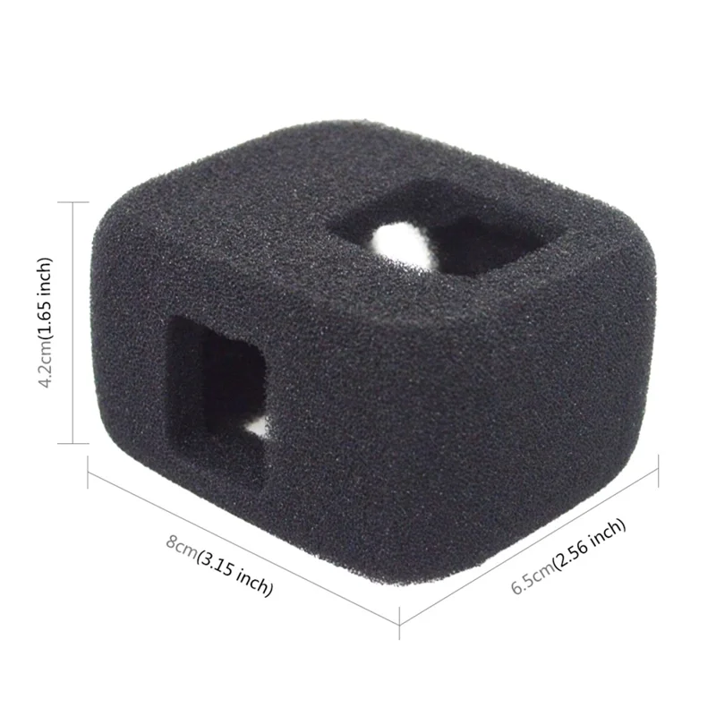 PULUZ PU389 Foam Cover for GoPro Hero 7 Black / White / Silver / Hero 6 / Hero 5 Camera Wind Noise Reduction Case