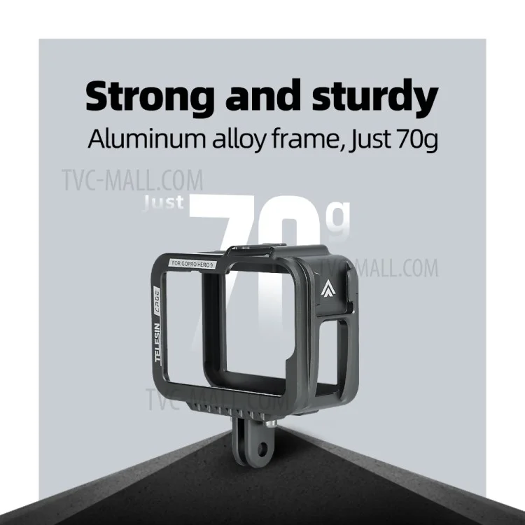 TELESIN AT1102 Aluminum Alloy Housing Case Shell for GoPro Hero 10 / 9