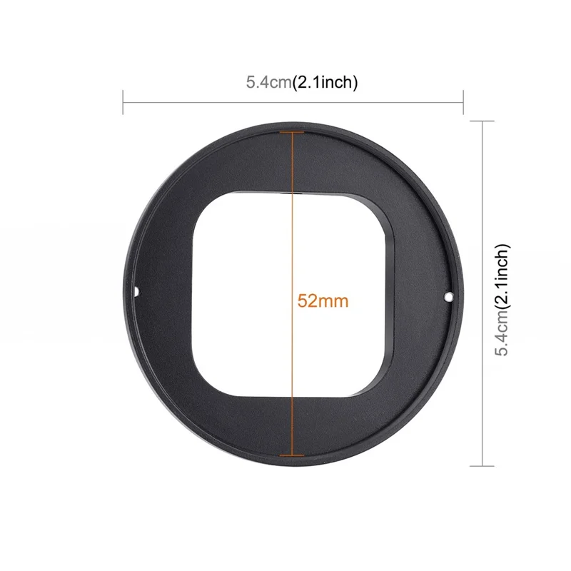 PULUZ PU596B 52mm CPL UV Filter for GoPro Hero 11 Black / 10 Black / 9 Black Camera Lens Filter with Adapter Ring