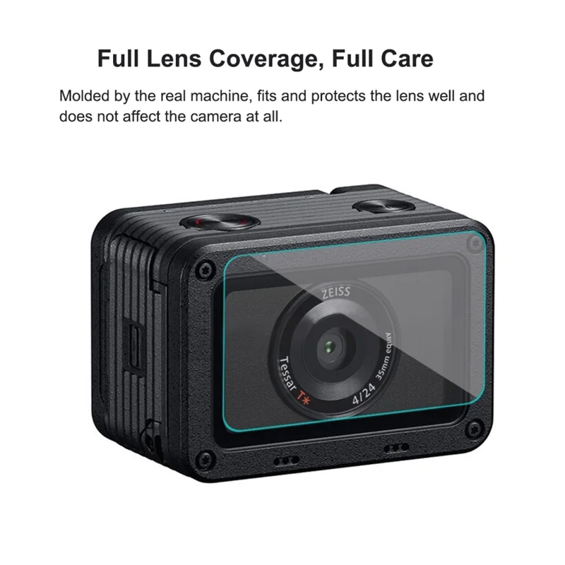 PULUZ PU406 For Sony RX0 II / RX0 Camera Front Lens Rear Display Screen Protector HD Anti Fingerprint AF Protection Film