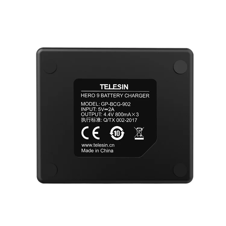 TELESIN AT1103 Triple Channel Battery Charger para GoPro HERO 9 Black Battery Charger