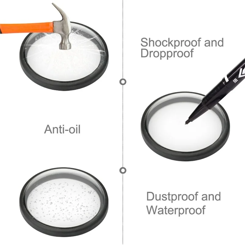 PULUZ PU446 For GoPro MAX 2Pcs Lens Protector Anti Oil Dust Scratch Resistant Acrylic Lens Guard