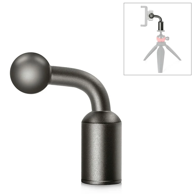 PULUZ PU852B Aluminum Alloy 17mm Ball Head Bracket Base Adapter for Phone Clamp / Camera Mount