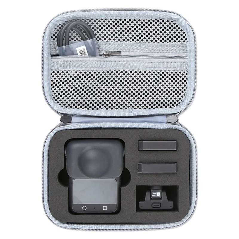 Étui de rangement rigide EVA portable gris pour caméra DJI Osmo 360