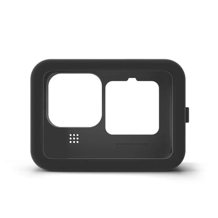 Capa Protetora De Caso De Silicone Telesin Com Tampa De Silicone Para Gopro Hero9 Preto - Preto