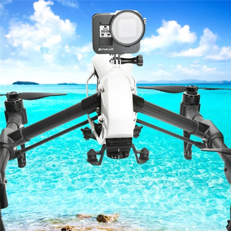 PULUZ PU449B For GoPro HERO8 Black Metal Housing Heat Dissipation Protective Cage with UV Lens Filter