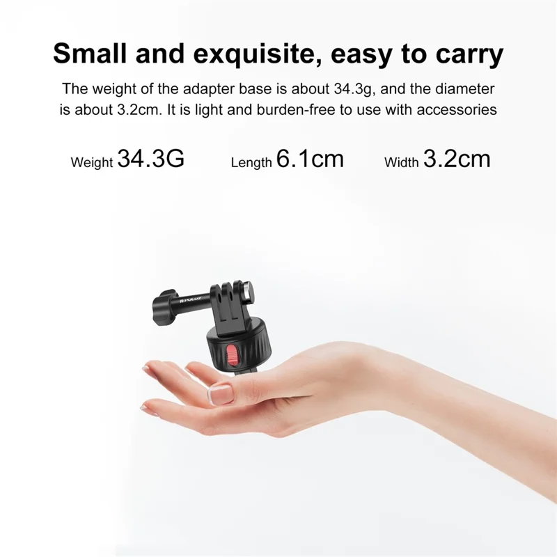 PULUZ PU706B For GoPro / Insta360 Action Camera Quick Release Magnetic Base Mount Adapter
