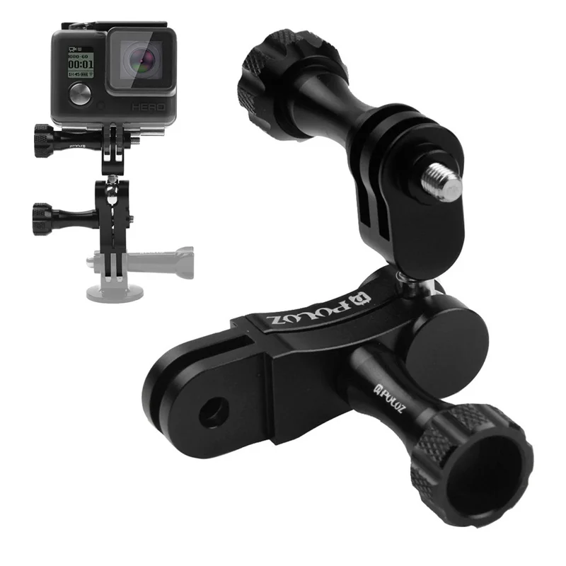 PULUZ PU174 For GoPro Hero / DJI Osmo Action Metal 360 Degree Swivel Mount Adapter with Long Screws