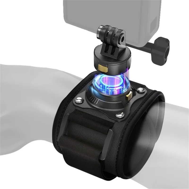PULUZ PU1054B Magnetic Quick Release Wrist Strap Mount for GoPro / Insta360 / DJI Action Camera Hands Free POV Shooting