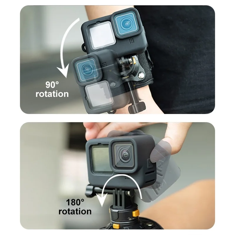 PULUZ PU1054B Magnetic Quick Release Wrist Strap Mount for GoPro / Insta360 / DJI Action Camera Hands Free POV Shooting