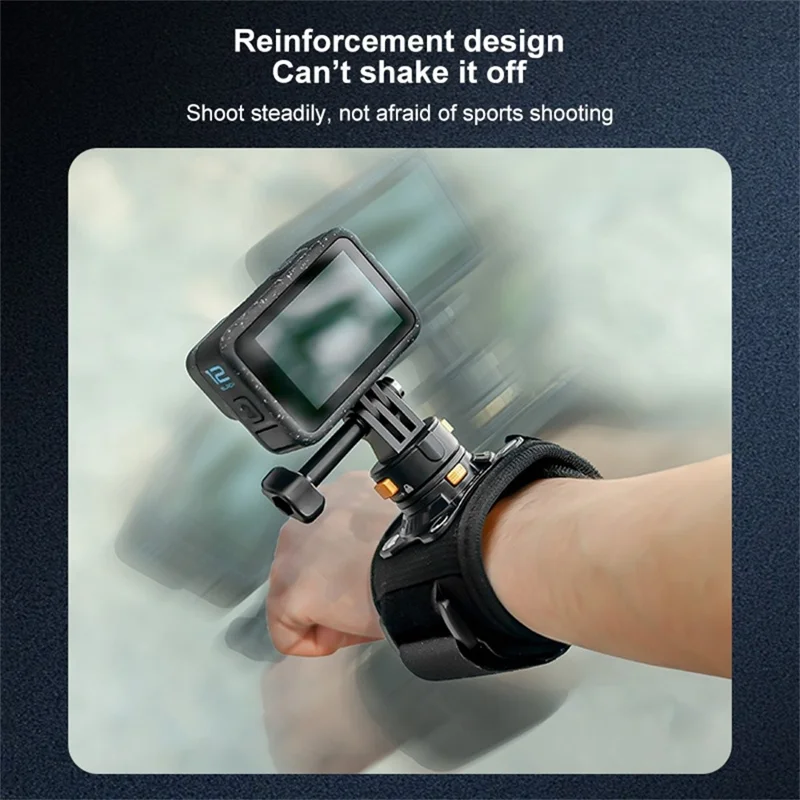 PULUZ PU1054B Magnetic Quick Release Wrist Strap Mount for GoPro / Insta360 / DJI Action Camera Hands Free POV Shooting