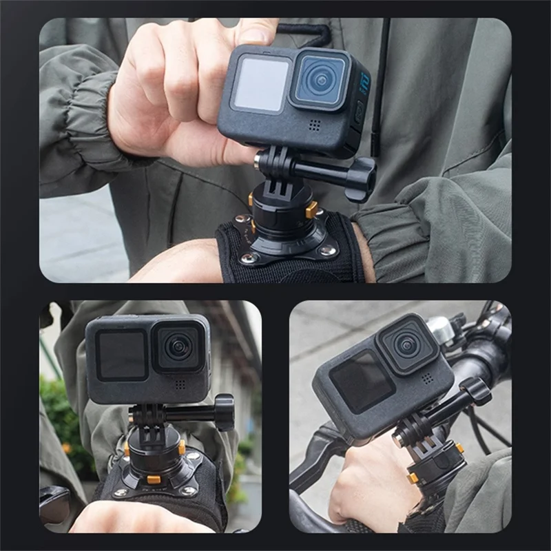 PULUZ PU1054B Magnetic Quick Release Wrist Strap Mount for GoPro / Insta360 / DJI Action Camera Hands Free POV Shooting