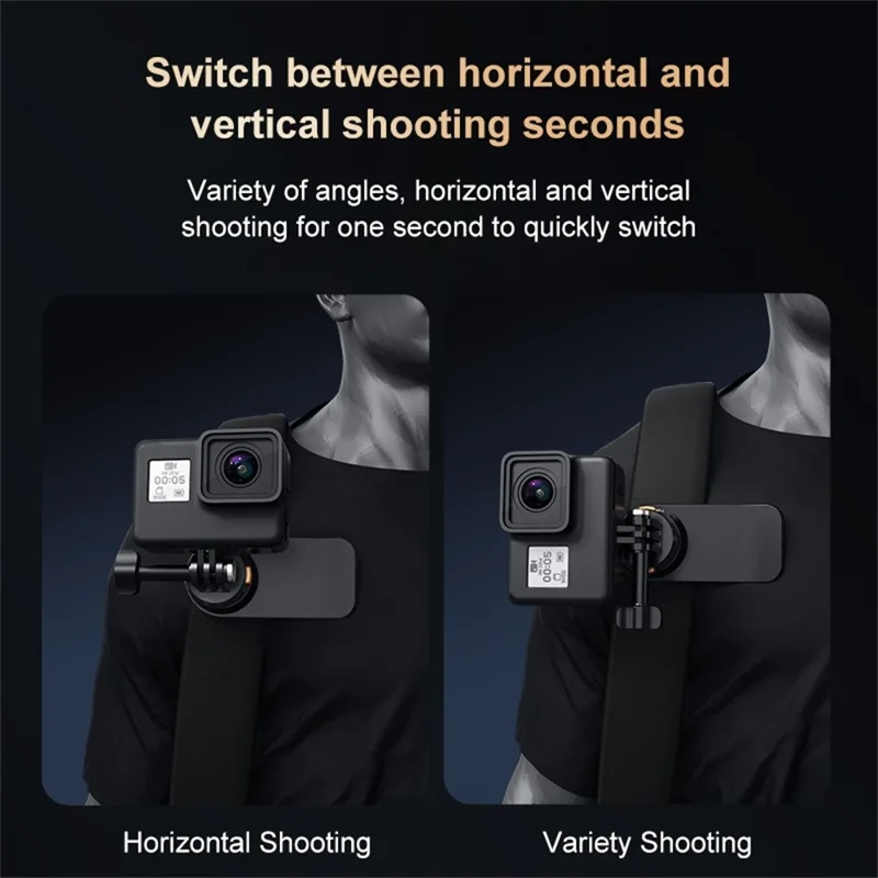 PULUZ PU1055B Magnetic Quick Release Backpack Strap Clip Action Camera Clamp Belt Holder