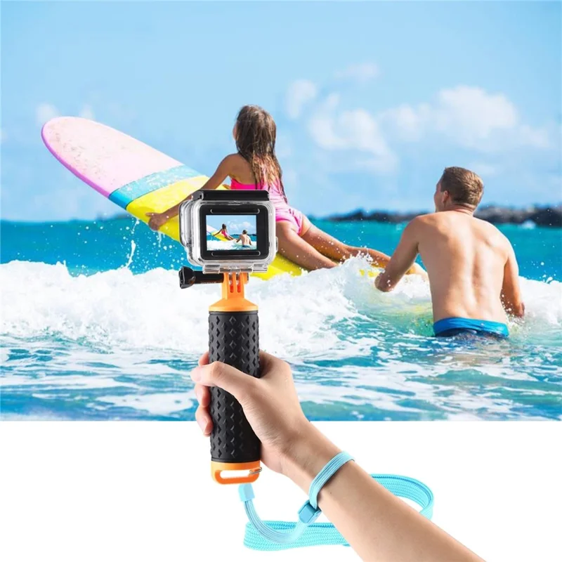PULUZ PU329 For GoPro Hero Series / Insta360 One R / DJI Osmo Action Camera Buoyancy Rod Selfie Stick Waterproof Hand Grip