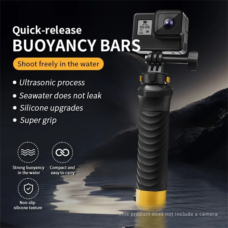 PULUZ PU1053B Action Camera Magnetic Quick Release Buoyancy Handle Underwater Diving Stick