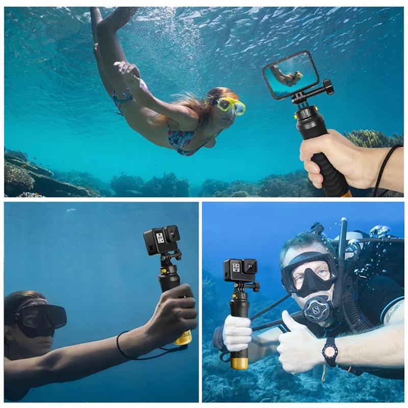 PULUZ PU1053B Action Camera Magnetic Quick Release Buoyancy Handle Underwater Diving Stick