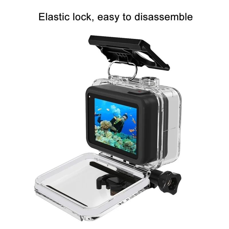 PULUZ PU353 For GoPro HERO8 Black Underwater Housing Waterproof Case 60M Diving Protective Shell
