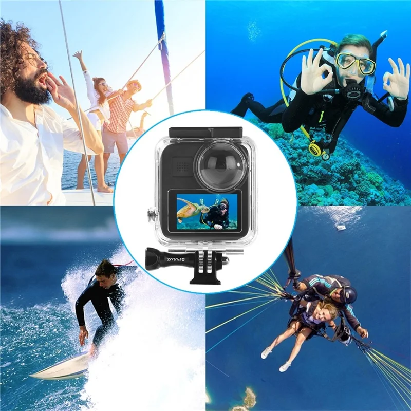 PULUZ PU466 For GoPro MAX Waterproof Case Panoramic Action Camera Protective Shell 45M Underwater